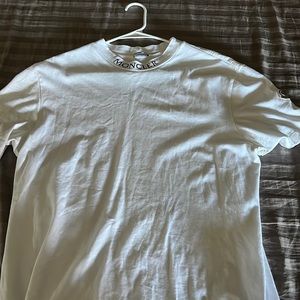 Moncler white tee size l